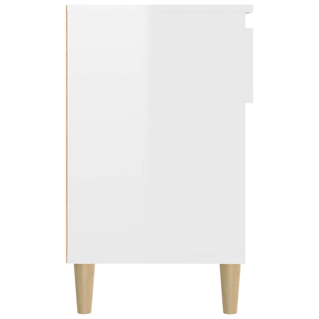Shoe Cabinet High Gloss White 102x36x60 cm Engineered Wood