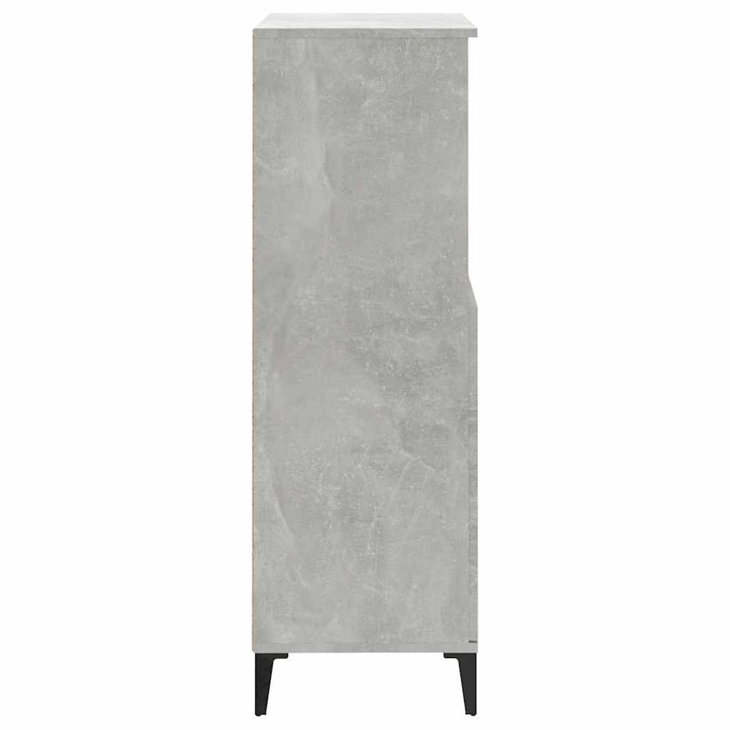 Highboard Concrete Grey 60 x 36 x 110 cm Engineered Wood
