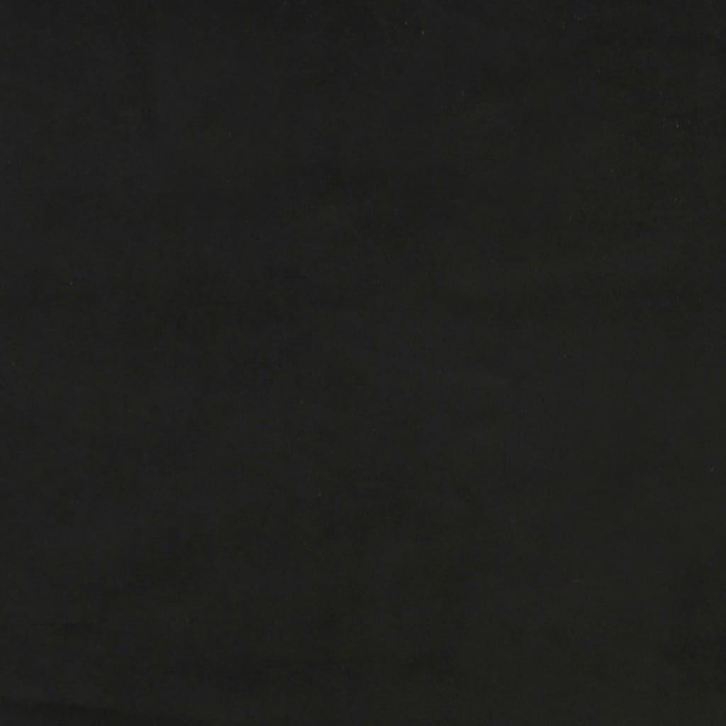 Headboard Black 100x5x118/128 cm Velvet