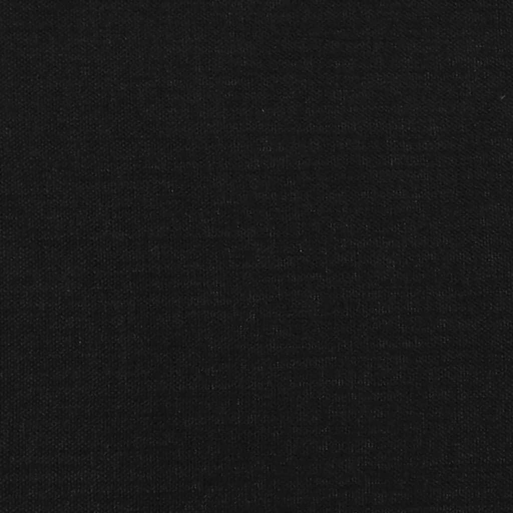 Headboard Black 100x5x118/128 cm Fabric