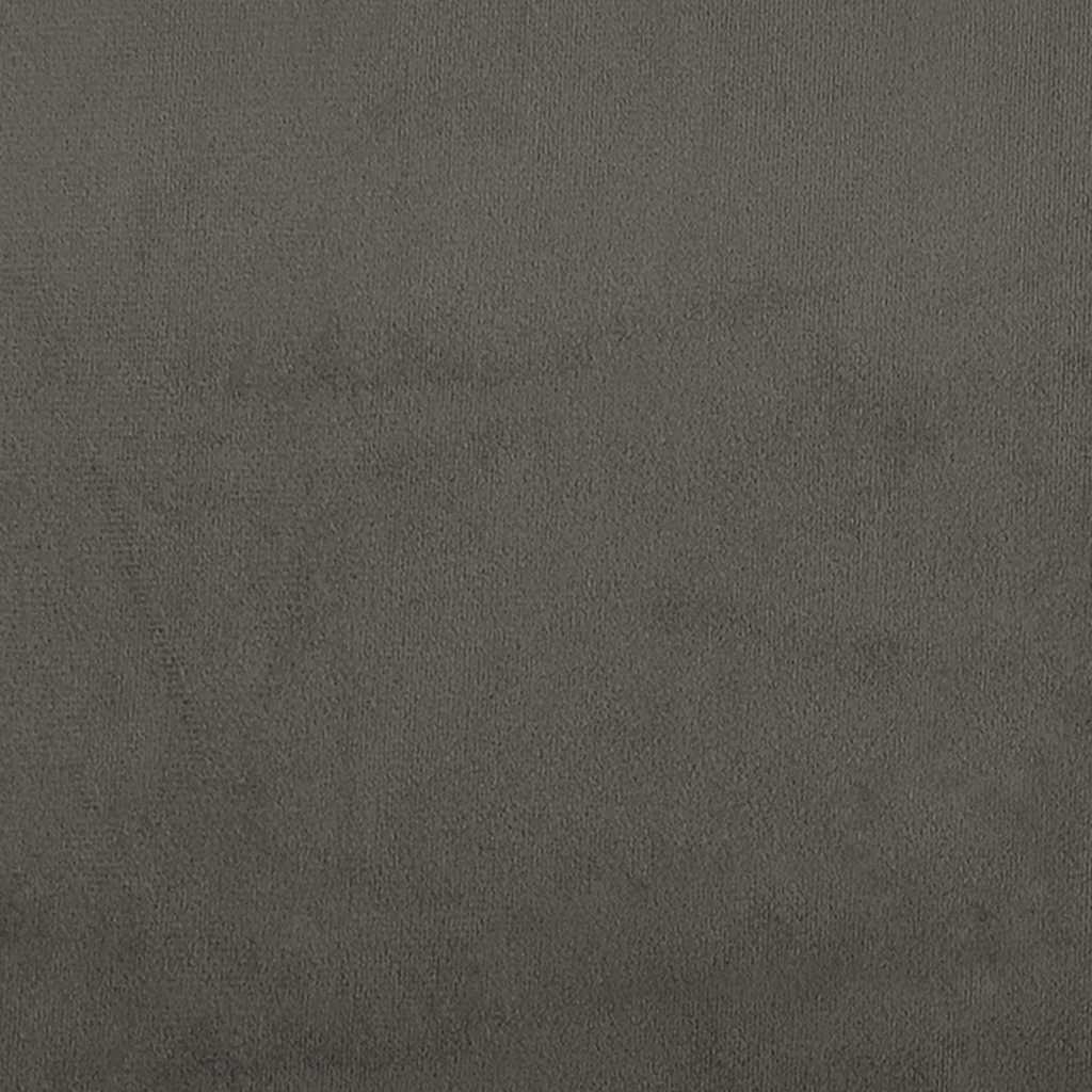 Headboard Dark Grey 200x5x118/128 cm Velvet