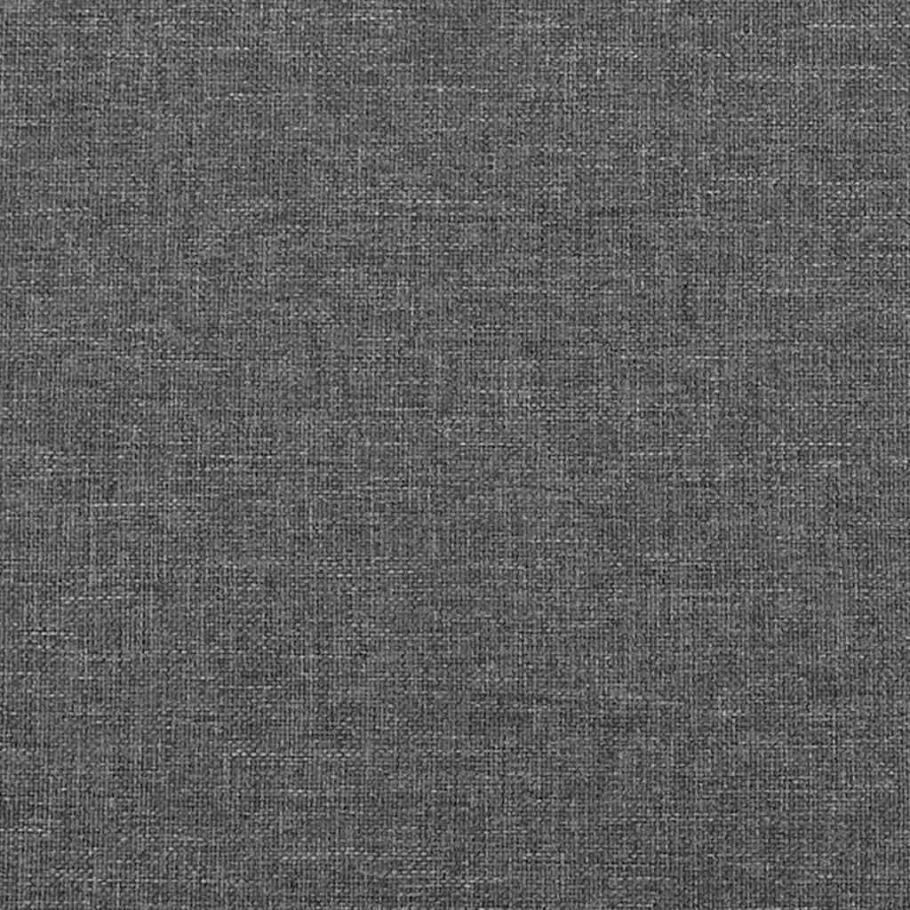 Headboard with Ears Dark Grey 147 cm Fabric