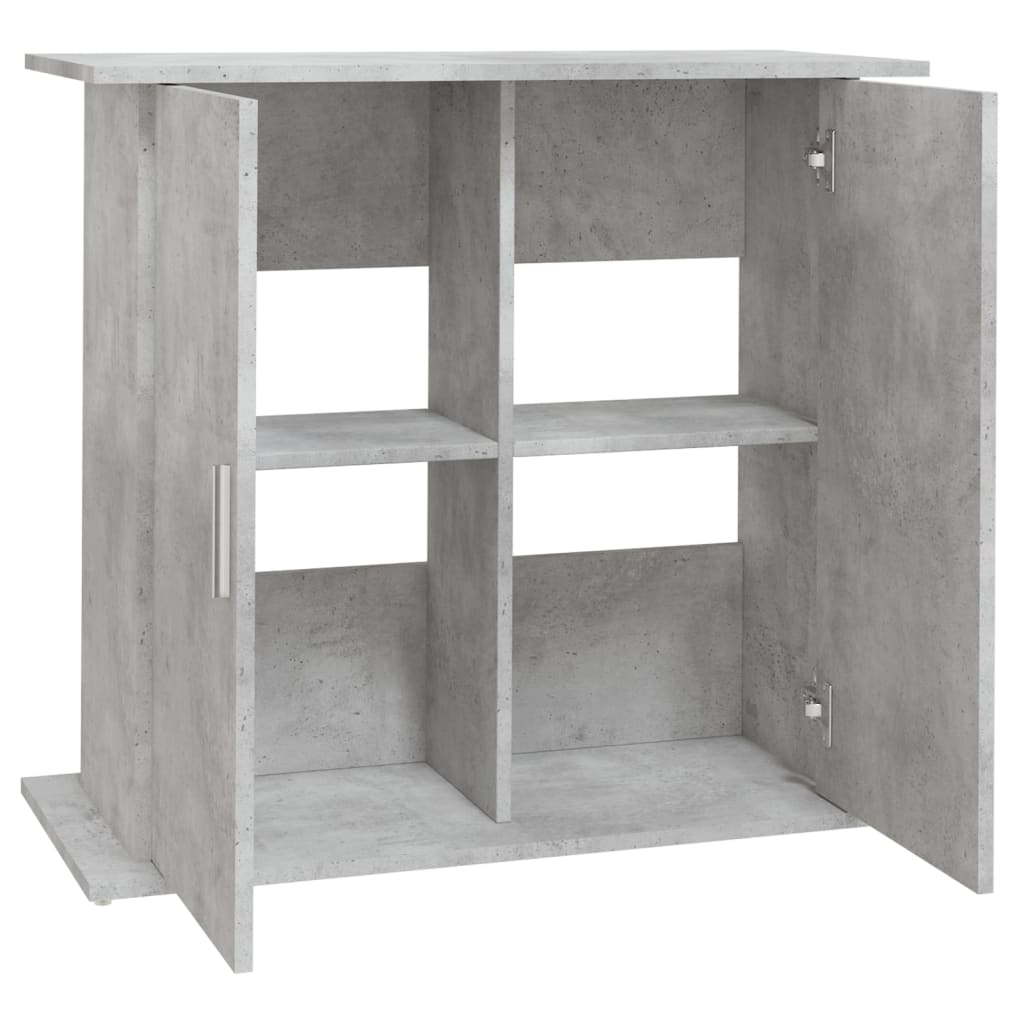 Aquarium Stand Concrete Grey 81x36x73 cm Engineered Wood