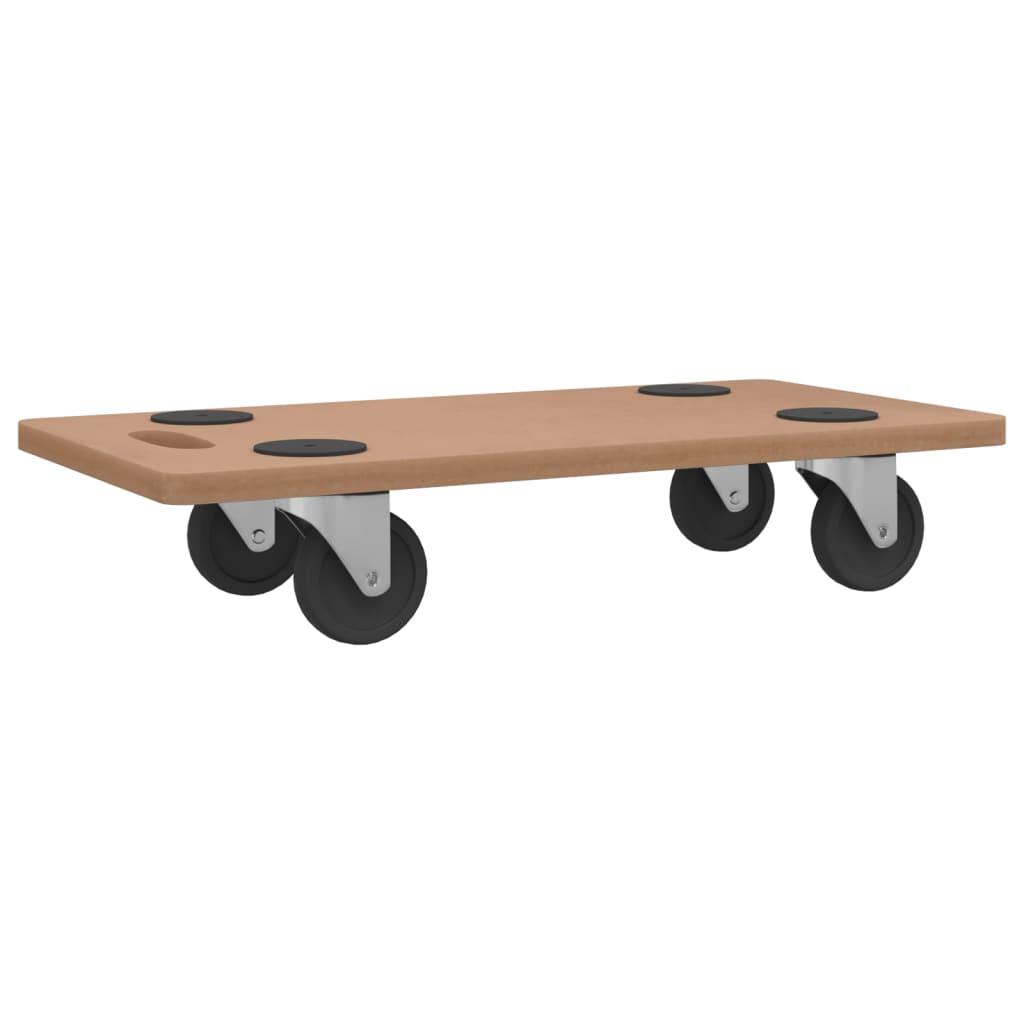 Dolly Trolleys 2 pcs Rectangular Engineered Wood