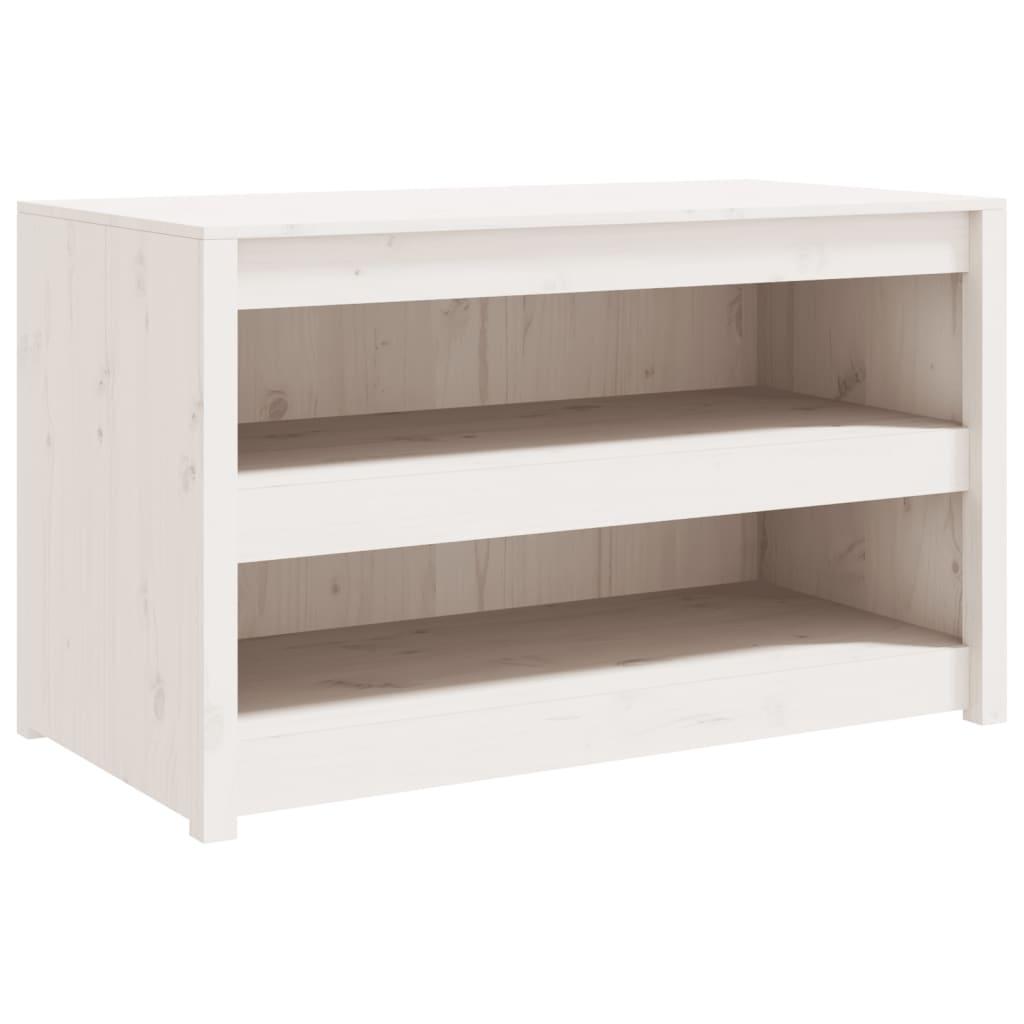 Outdoor Kitchen Cabinet MEPPEL White 106x55x64 cm Solid Wood Pine
