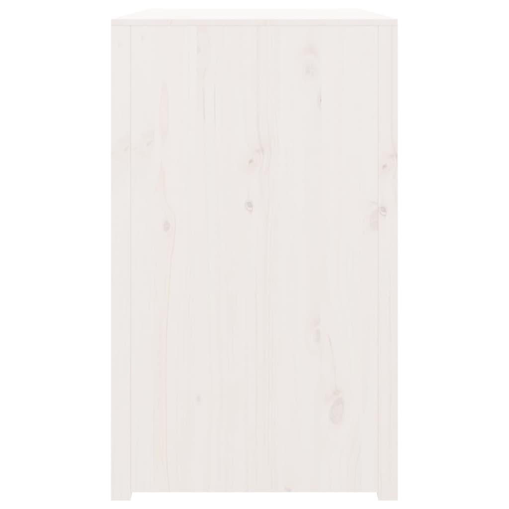 Outdoor Kitchen Cabinet MEPPEL White 106x55x92 cm Solid Wood Pine