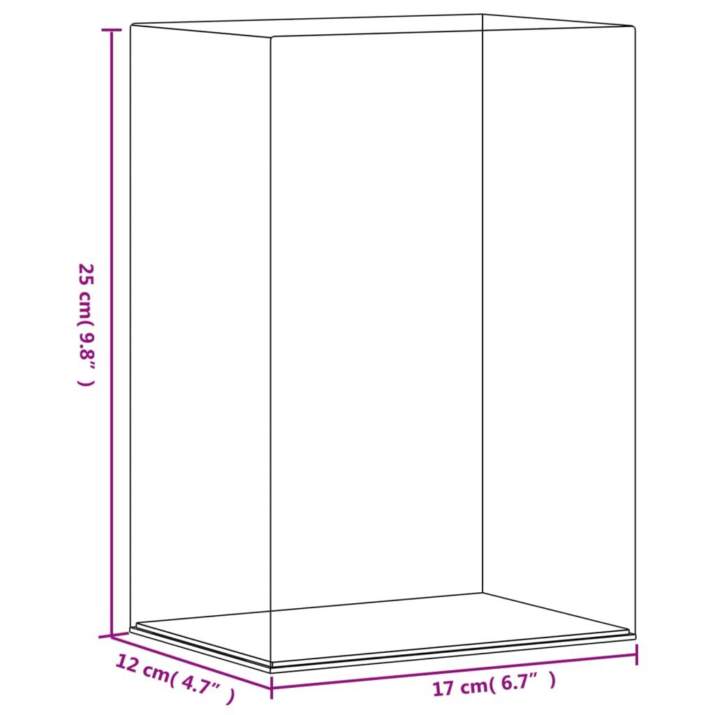 Display Box Transparent 17x12x25 cm Acrylic