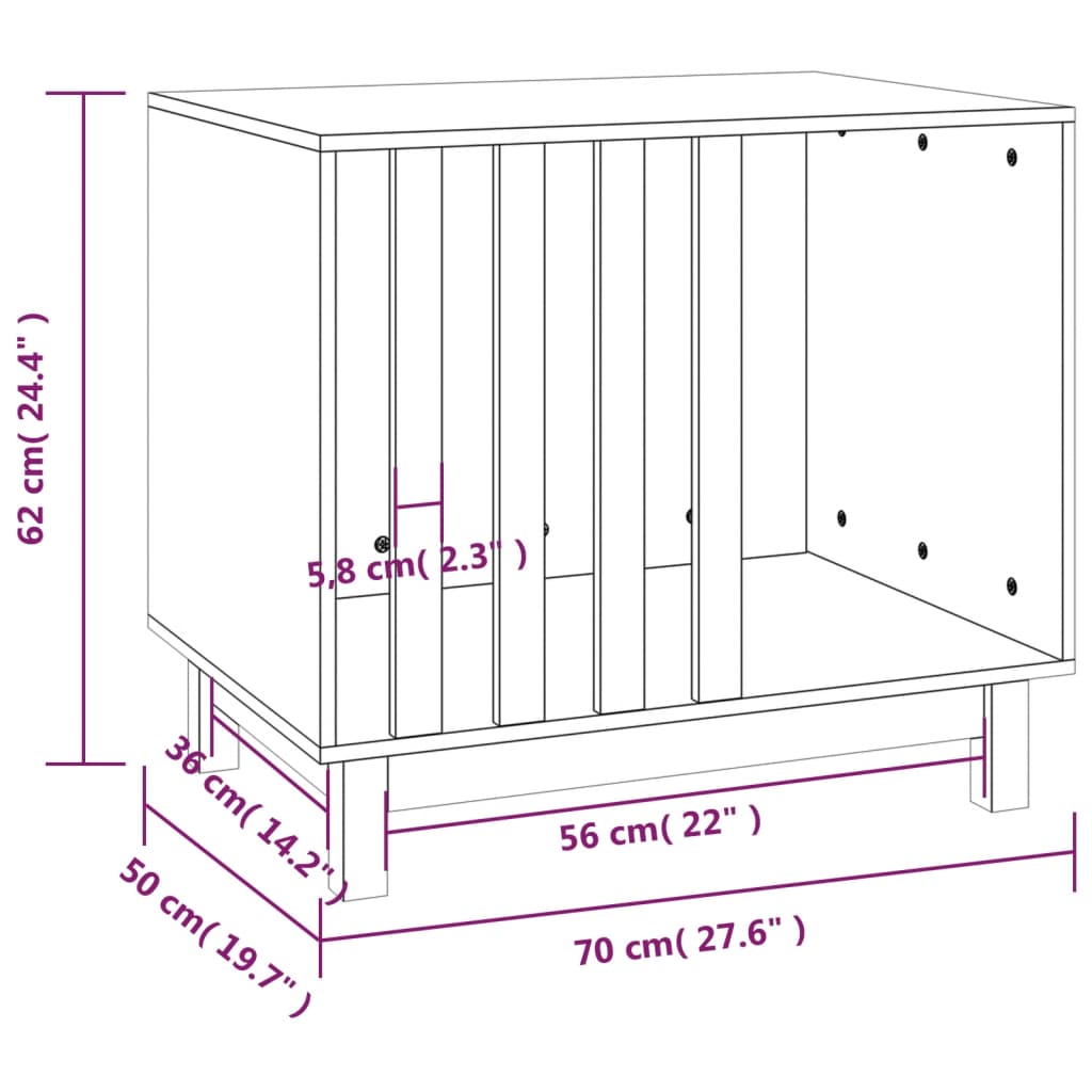 Dog House Natural 60 x 45 x 57 cm