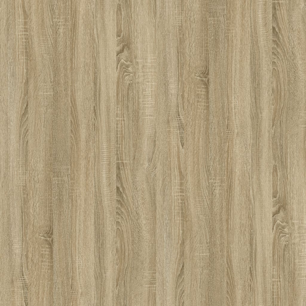 Coffee Table Sonoma Oak 100x45x45 cm Engineered Wood and Iron