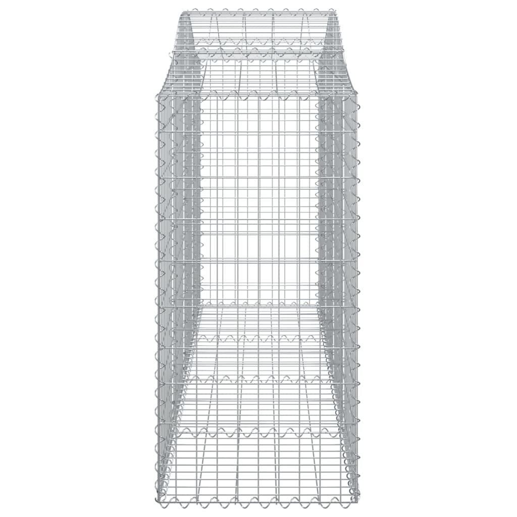 Arched Gabion Baskets 4 pcs 200x50x100/120 cm Galvanised Iron