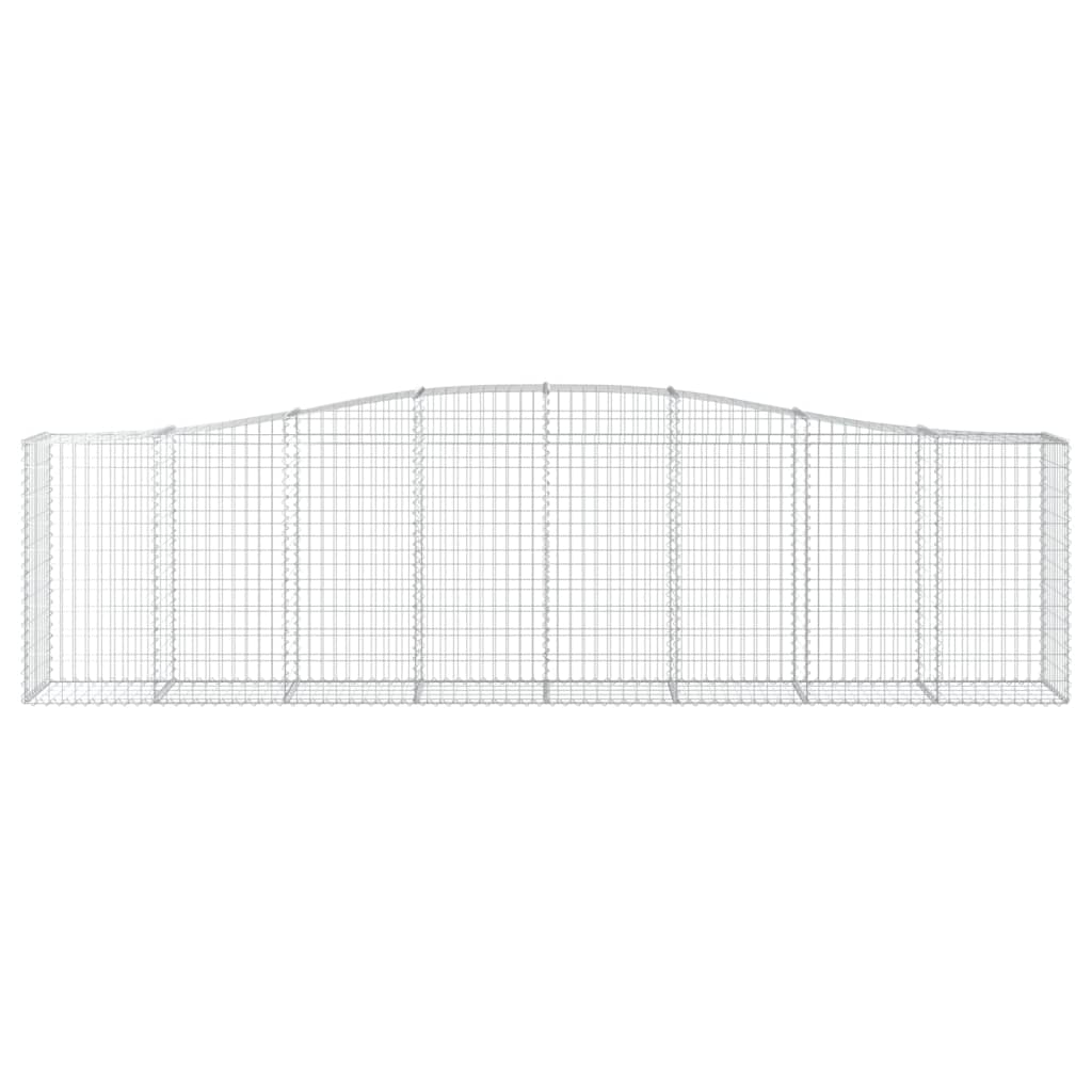 Arched Gabion Baskets 2 pcs 400x50x100/120 cm Galvanised Iron