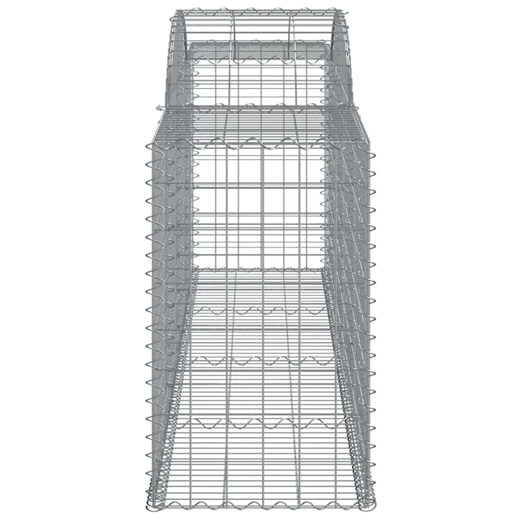 Arched Gabion Baskets 3 pcs 300x50x80/100 cm Galvanised Iron
