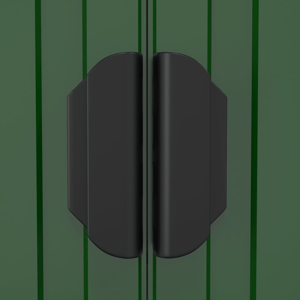 Garden Shed Green 192x855x223 cm Galvanised Steel