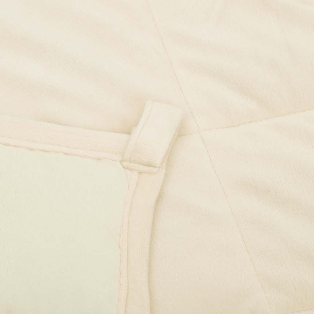 Weighted Blanket Light Cream 120x180 cm 9 kg Fabric