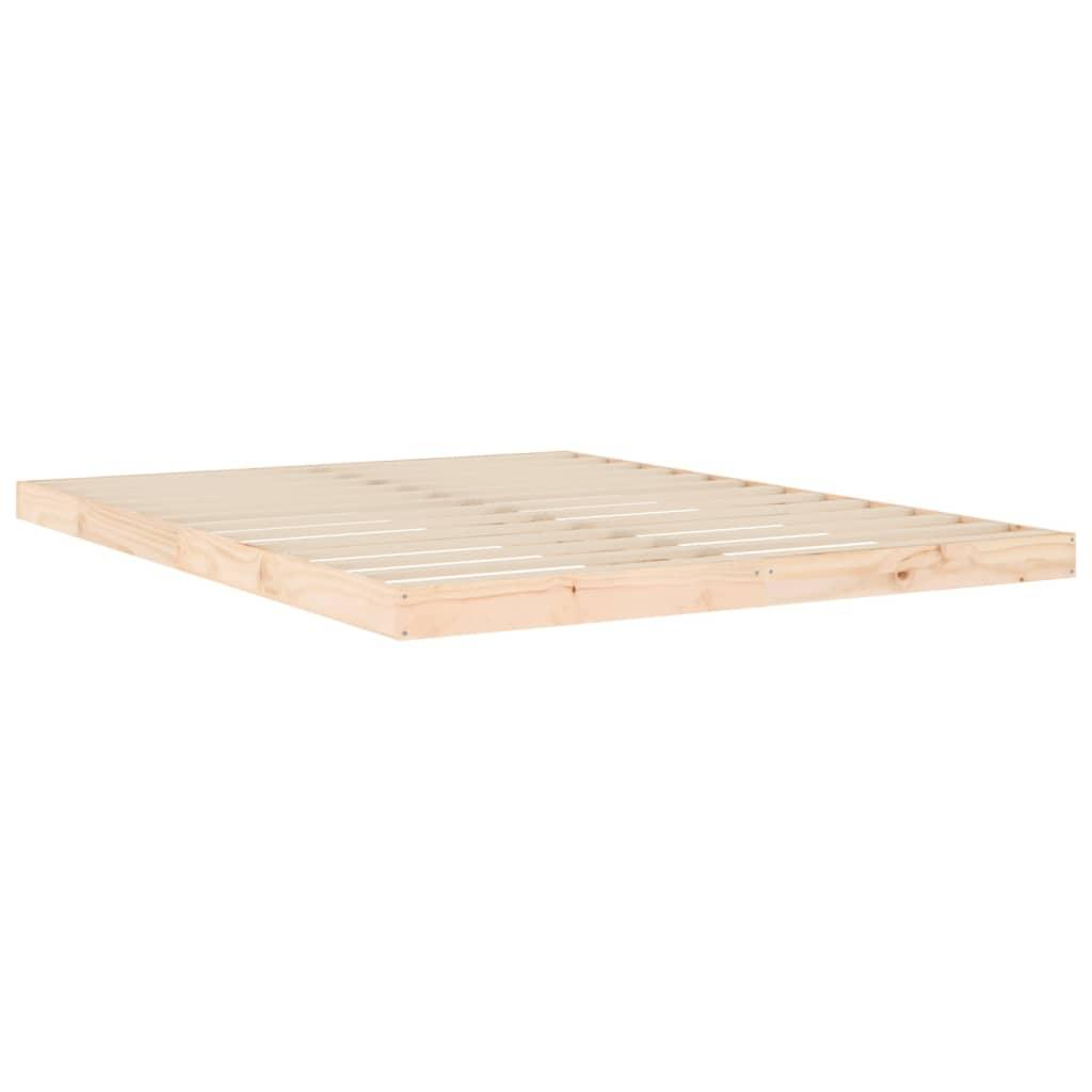Bed Frame without Mattress 150x200 cm Solid Wood Pine