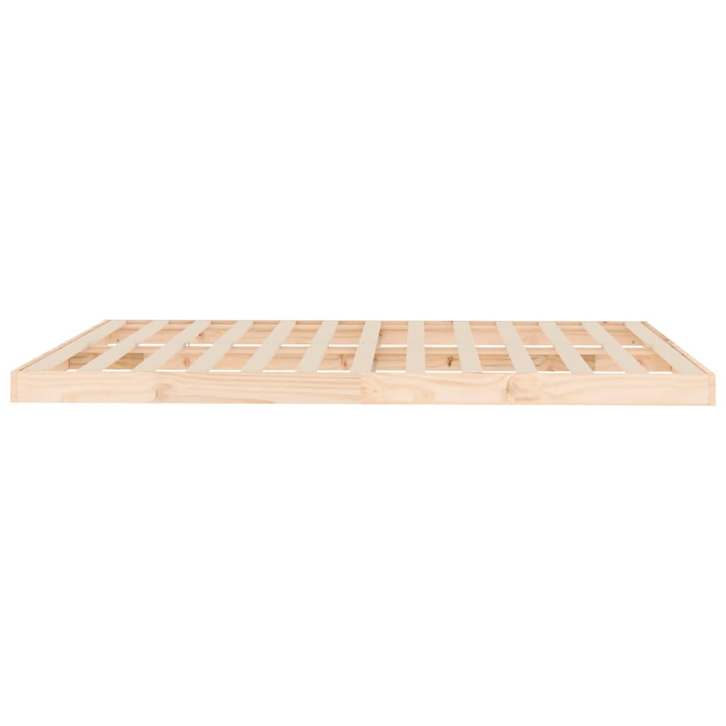Bed Frame without Mattress 150x200 cm King Size Solid Wood Pine