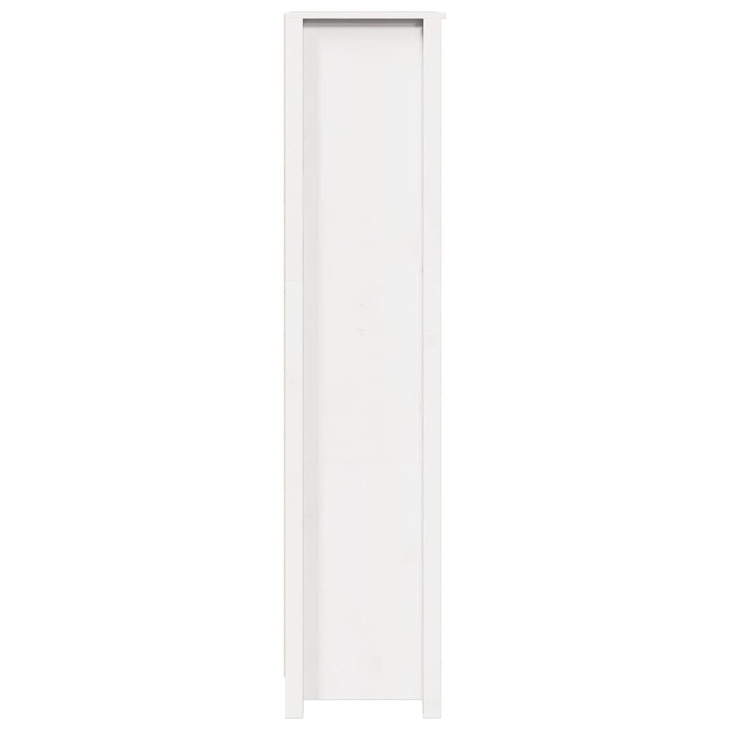 Highboard White 80x35x154 cm Solid Wood Pine