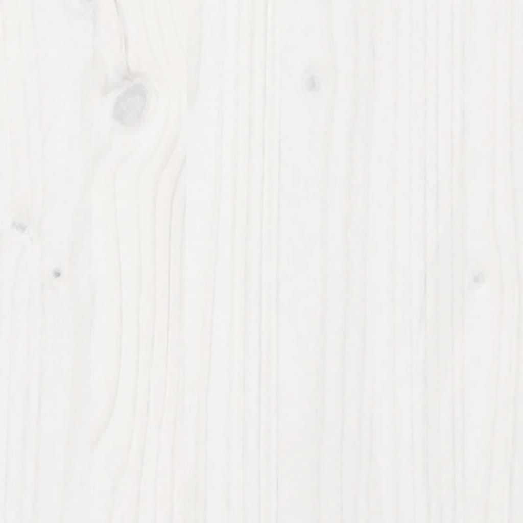 Storage Box White 110x50x45.5 cm Solid Wood Pine