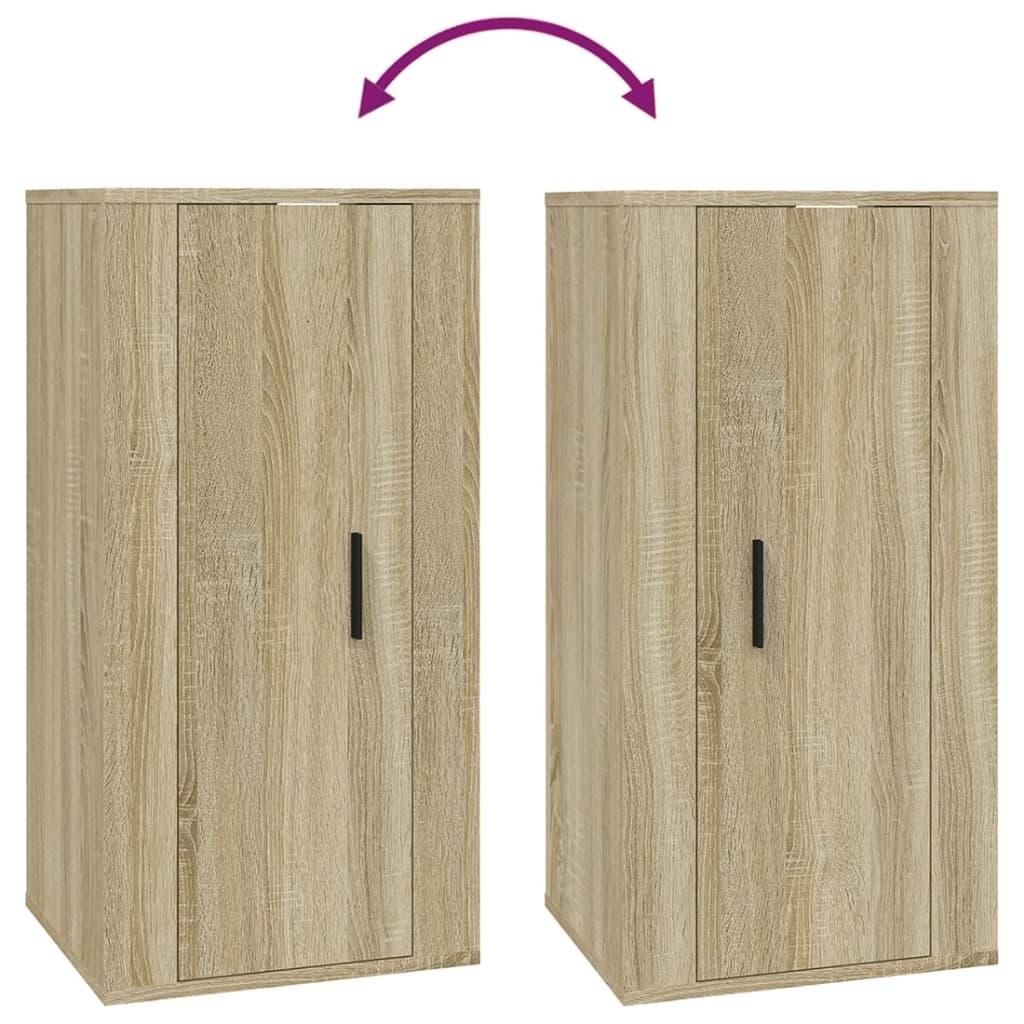 Wall Mounted TV Cabinet Sonoma Oak 40x34.5x80 cm