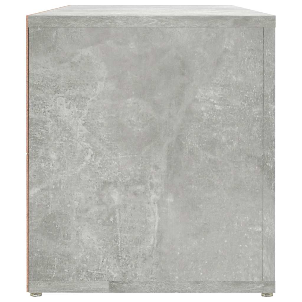 TV Cabinet Concrete Grey 100x31.5x35 cm Engineered Wood