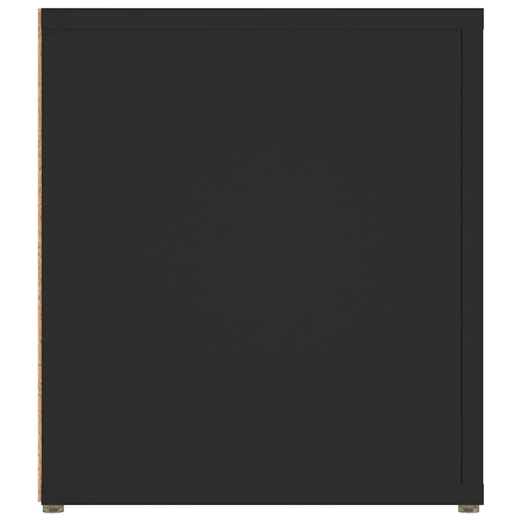 TV Cabinets 2 pcs Black 80x31.5x36 cm Engineered Wood
