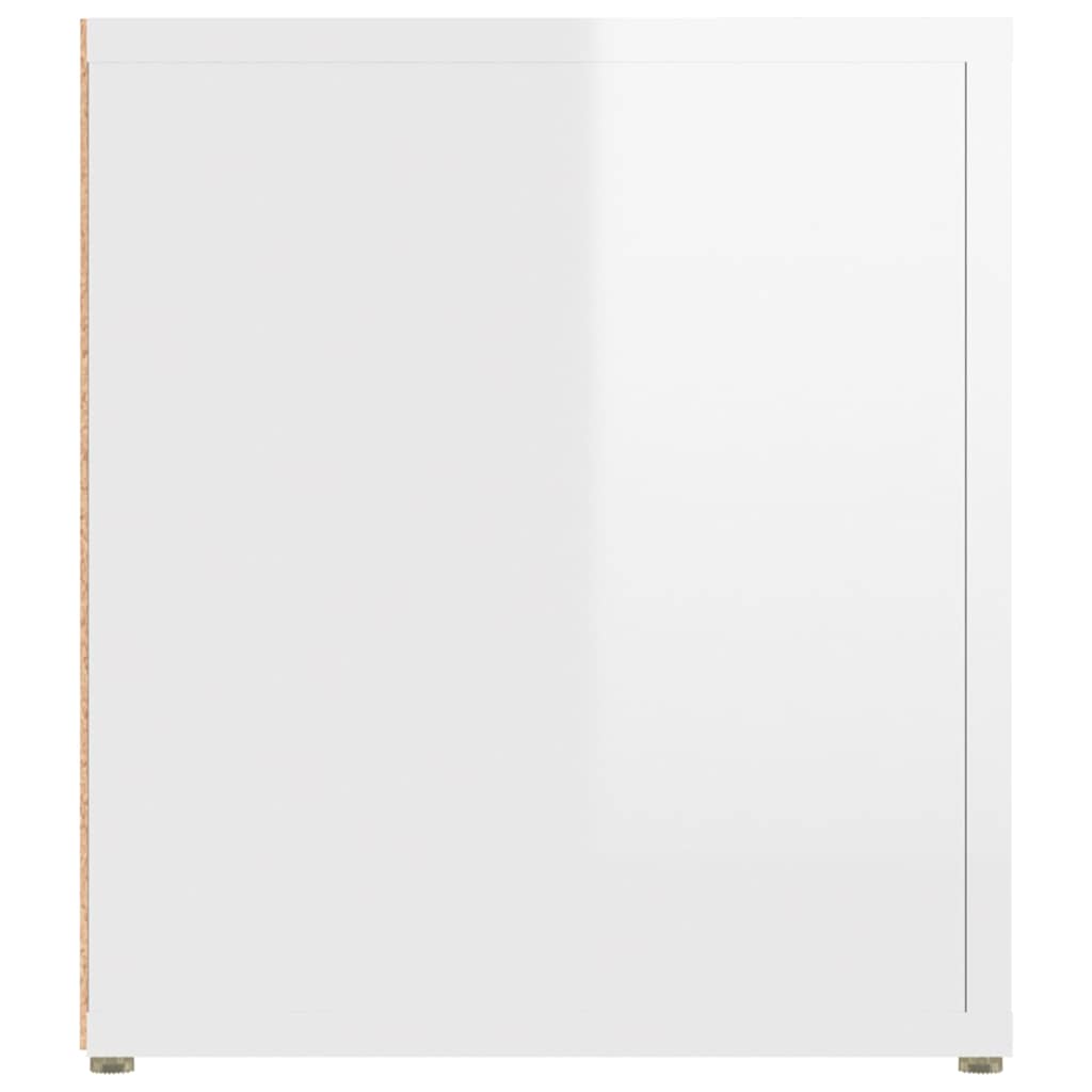 TV Cabinets 2 pcs High Gloss White 80x31.5x36 cm Engineered Wood