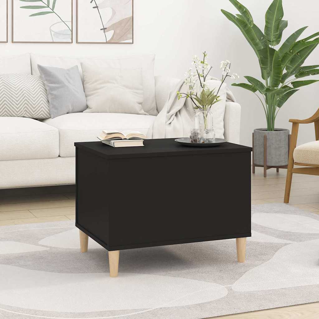 Coffee Table Black 60x44.5x45 cm Engineered Wood