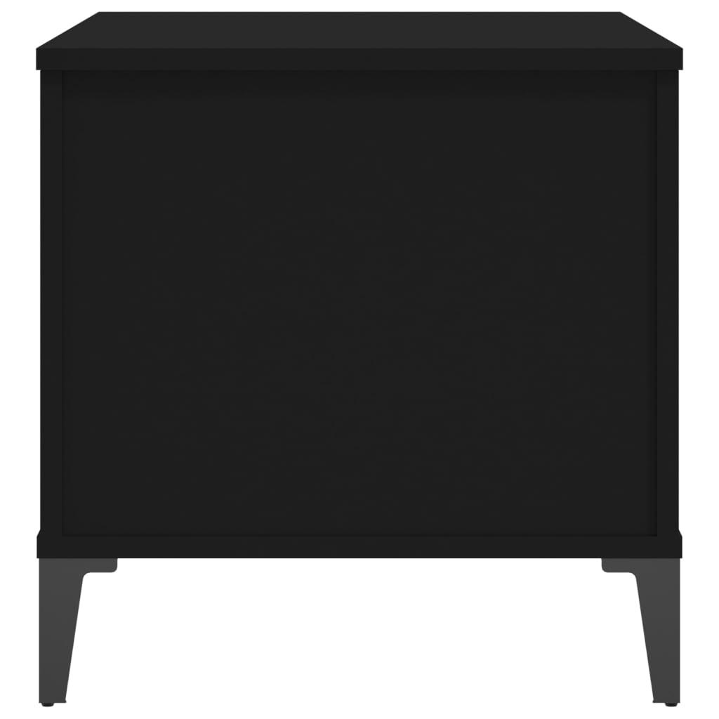 Coffee Table Black 60x44.5x45 cm Engineered Wood