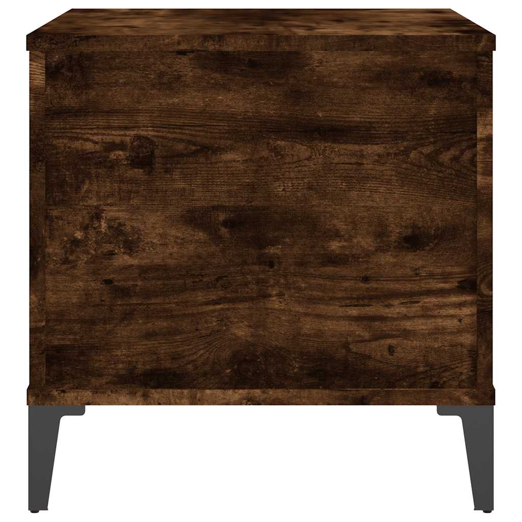 Coffee Table Smoked Oak 60x44.5x45 cm Engineered Wood