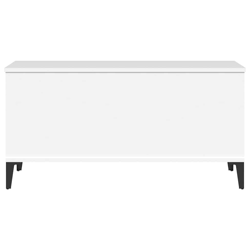 Coffee Table White 90x44.5x45 cm Engineered Wood