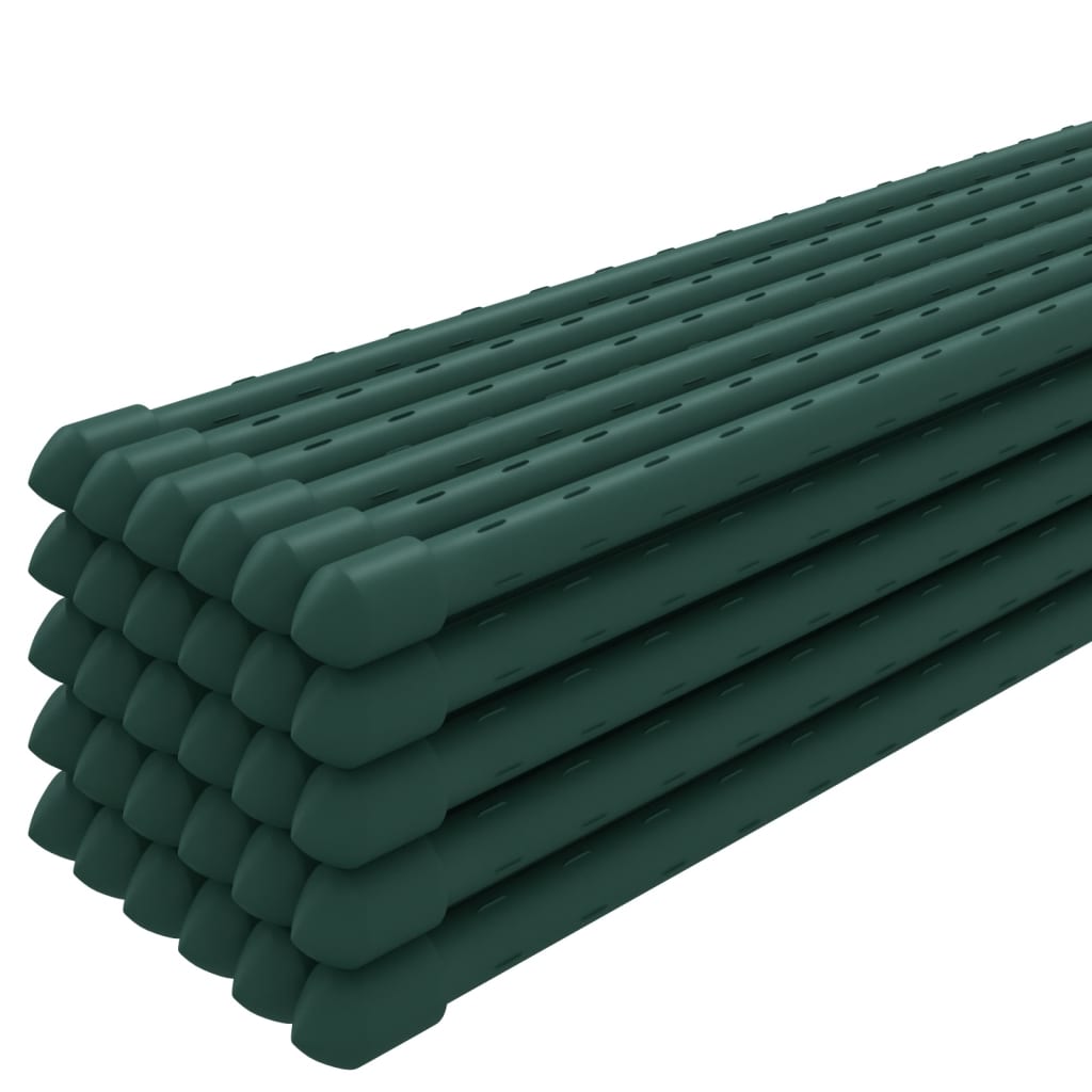 Garden Plant Stakes 30 pcs Green 115 cm Steel