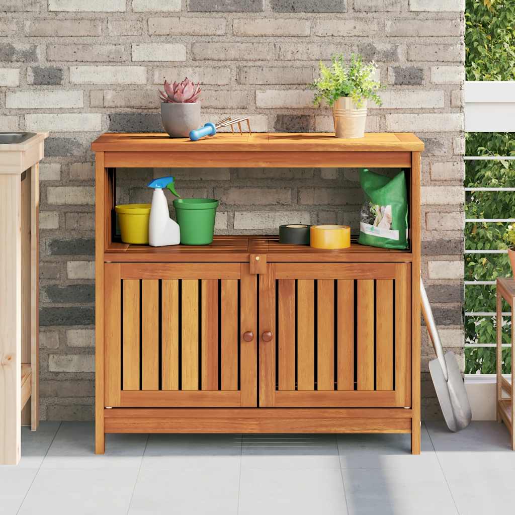 Garden Console Table 80x35x75 cm Solid Wood Acacia