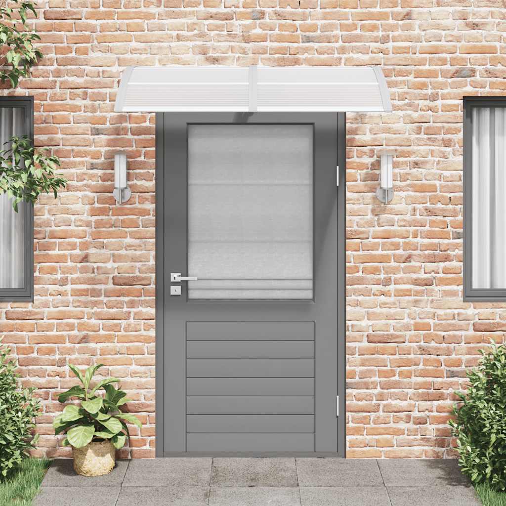 Door Canopy Grey 150x100 cm Polycarbonate