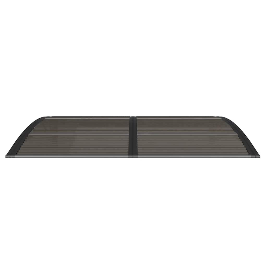 Door Canopy Black 150x100 cm Polycarbonate