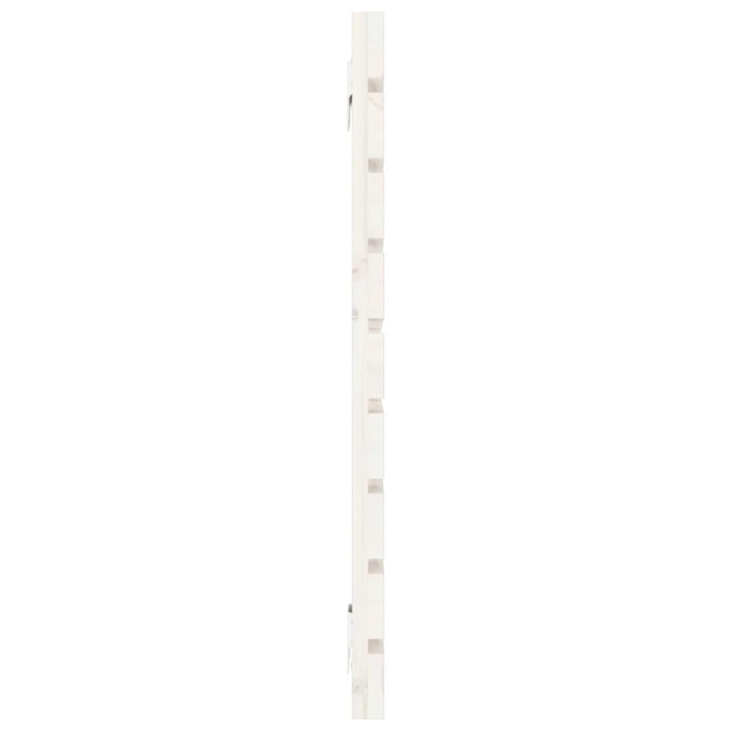Wall Headboard White 156 cm Solid Wood Pine
