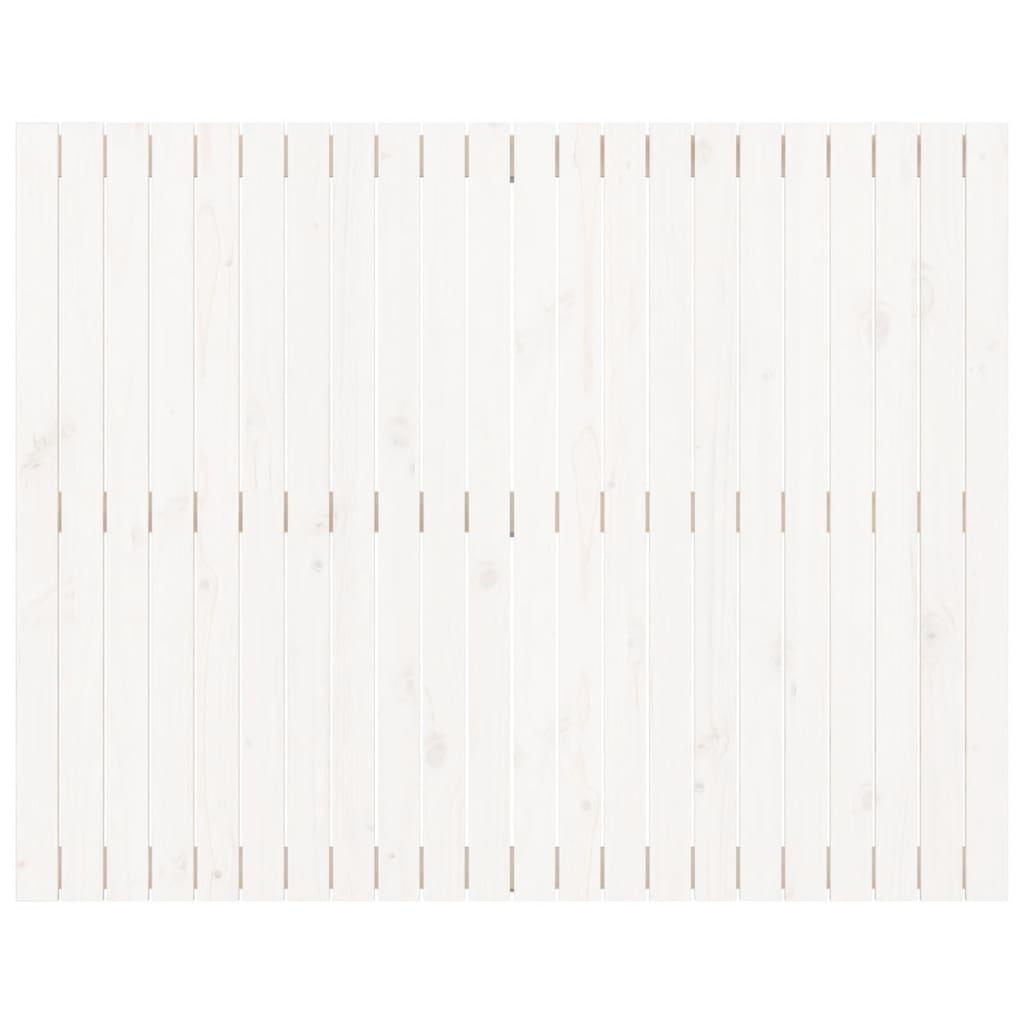 Wall Headboard White 140 cm Solid Wood Pine