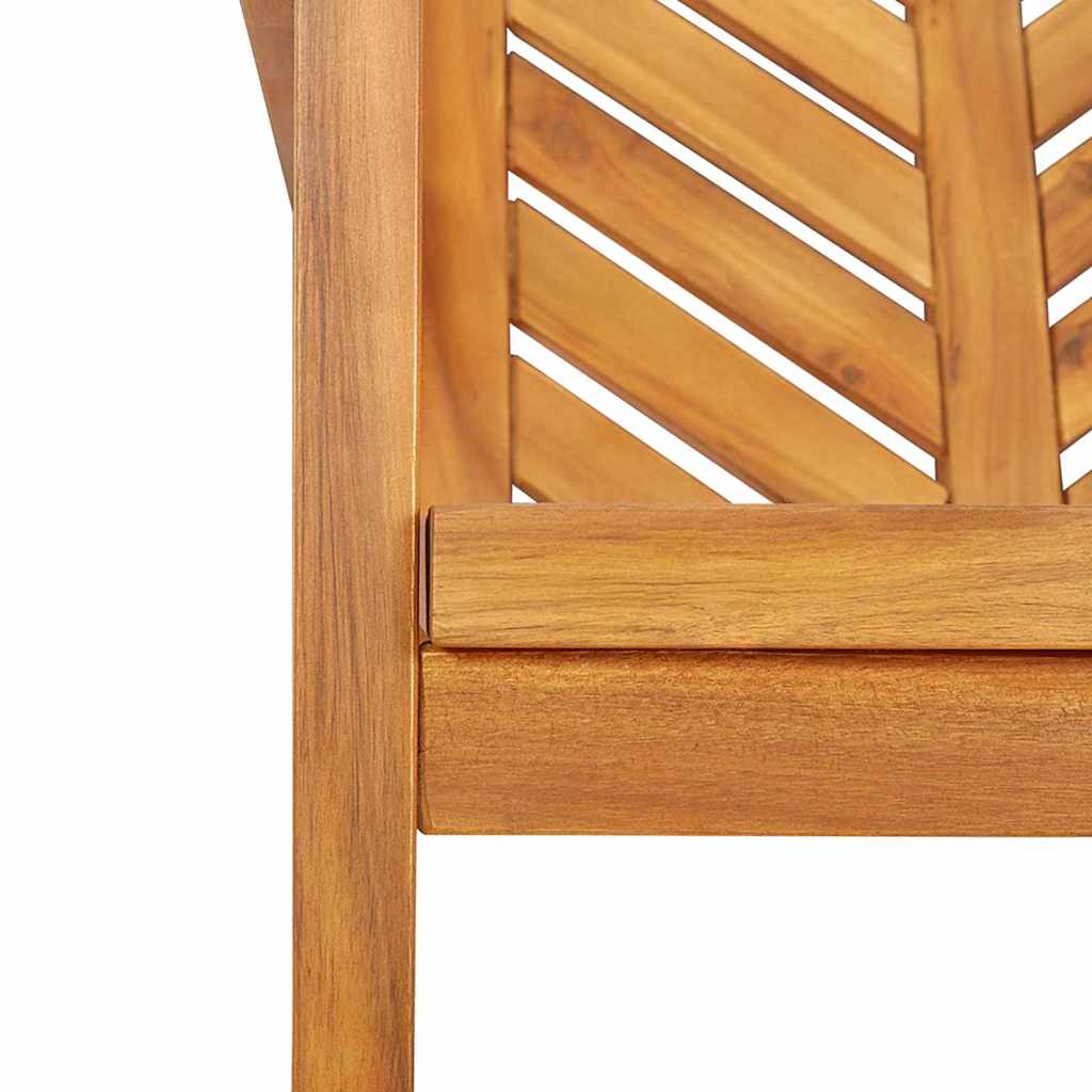 Garden Dining Set 5 pcs Brown Solid Acacia Wood