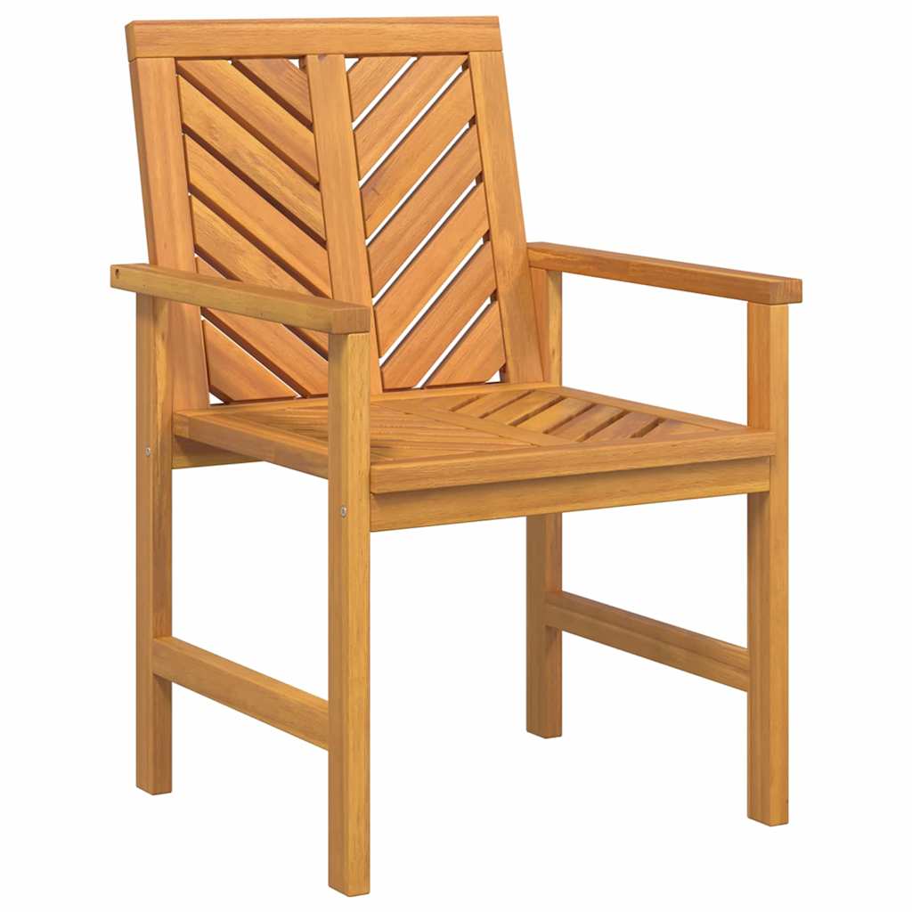 Garden Dining Set 5 pcs Brown Solid Acacia Wood