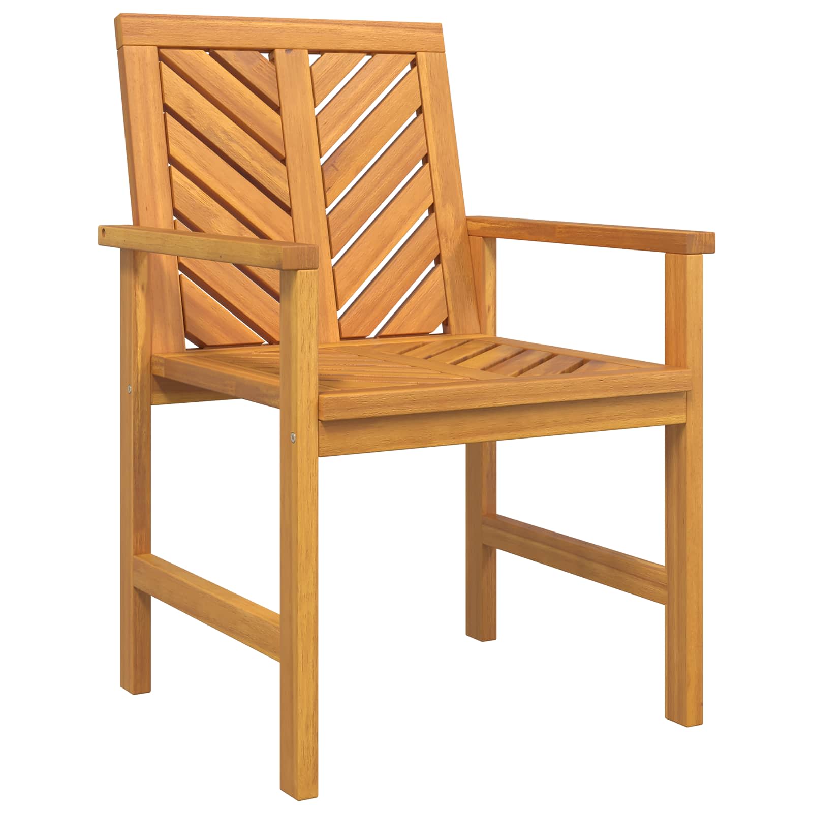 Garden Dining Set 5 pcs Brown Solid Acacia Wood
