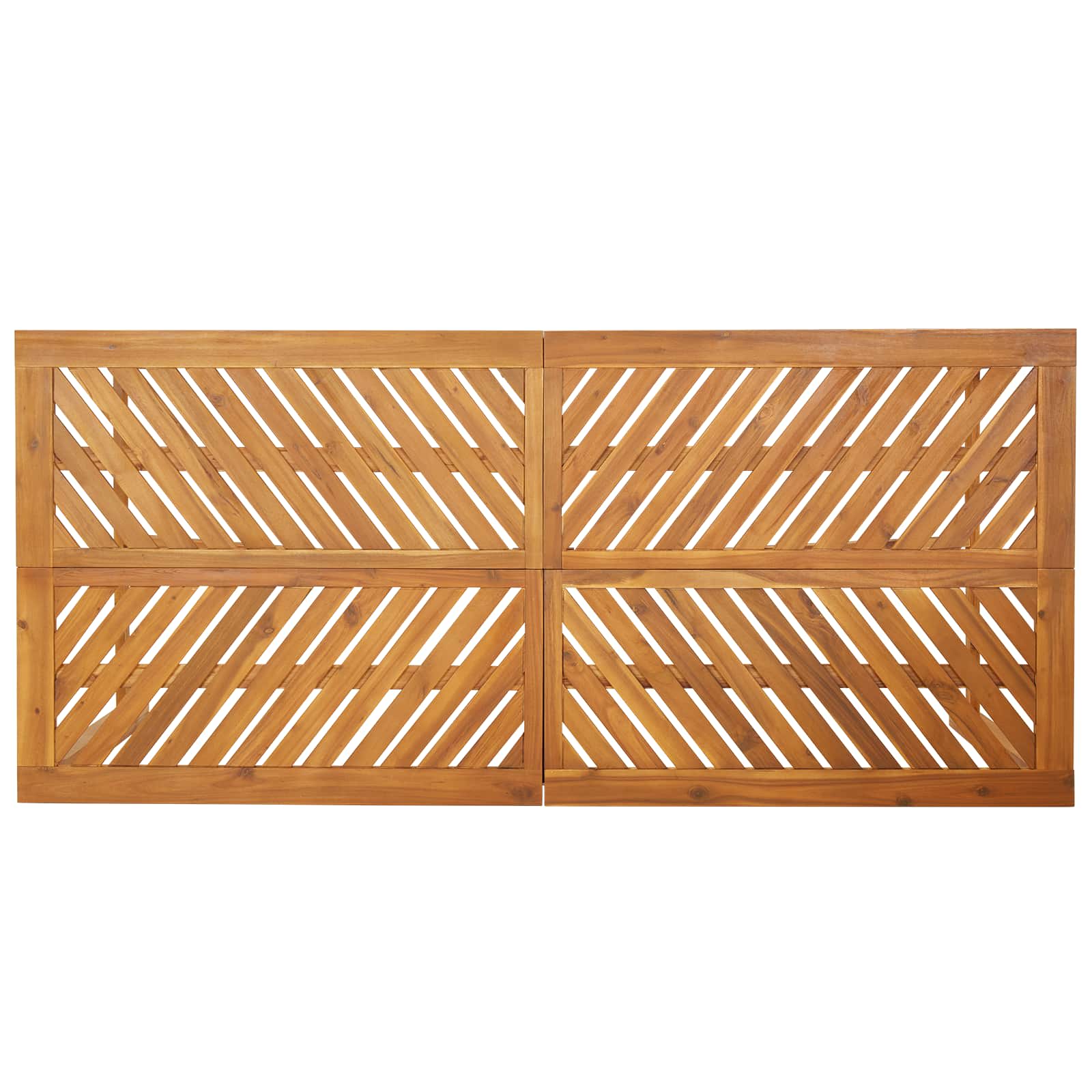 Garden Dining Set 3 pcs Brown Solid Acacia Wood