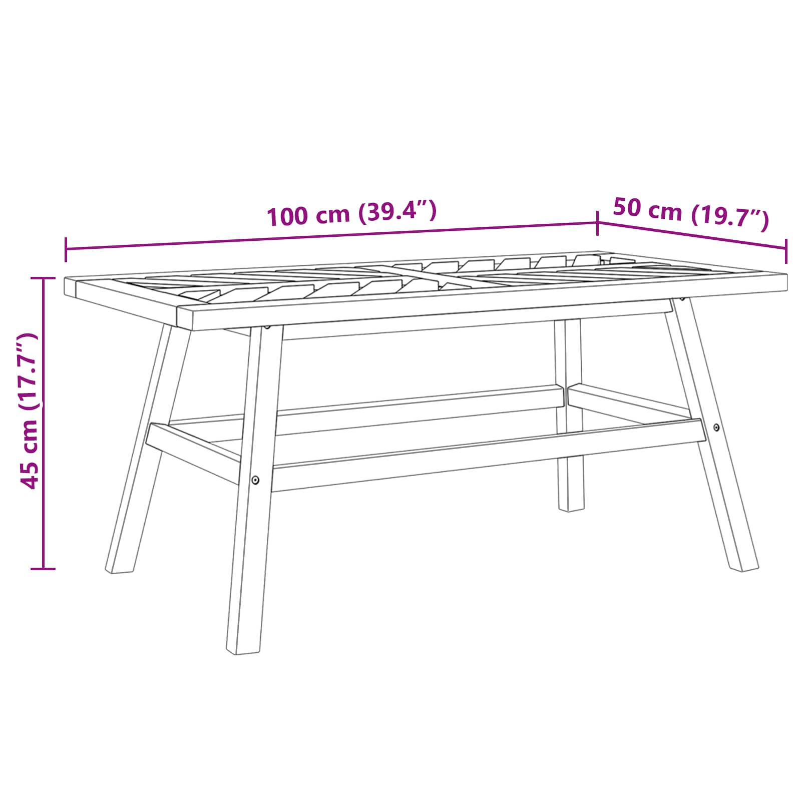 Garden Lounge Set 5 pcs Brown Solid Acacia Wood