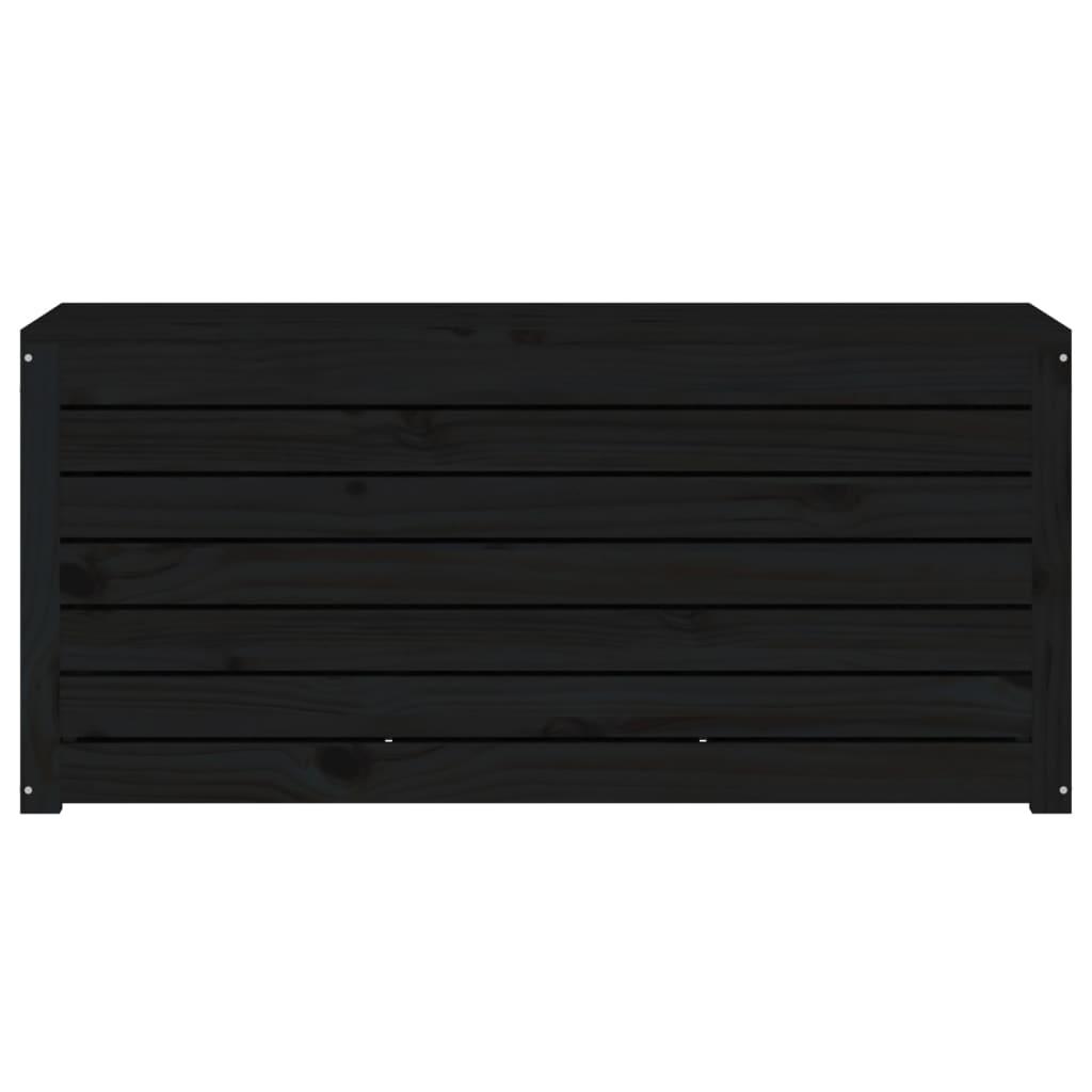 Garden Box Black 101x50.5x46.5 cm Solid Wood Pine