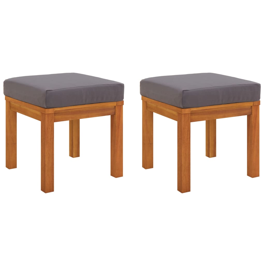 3 Piece Garden Dining Set with Cushions Solid Wood Acacia