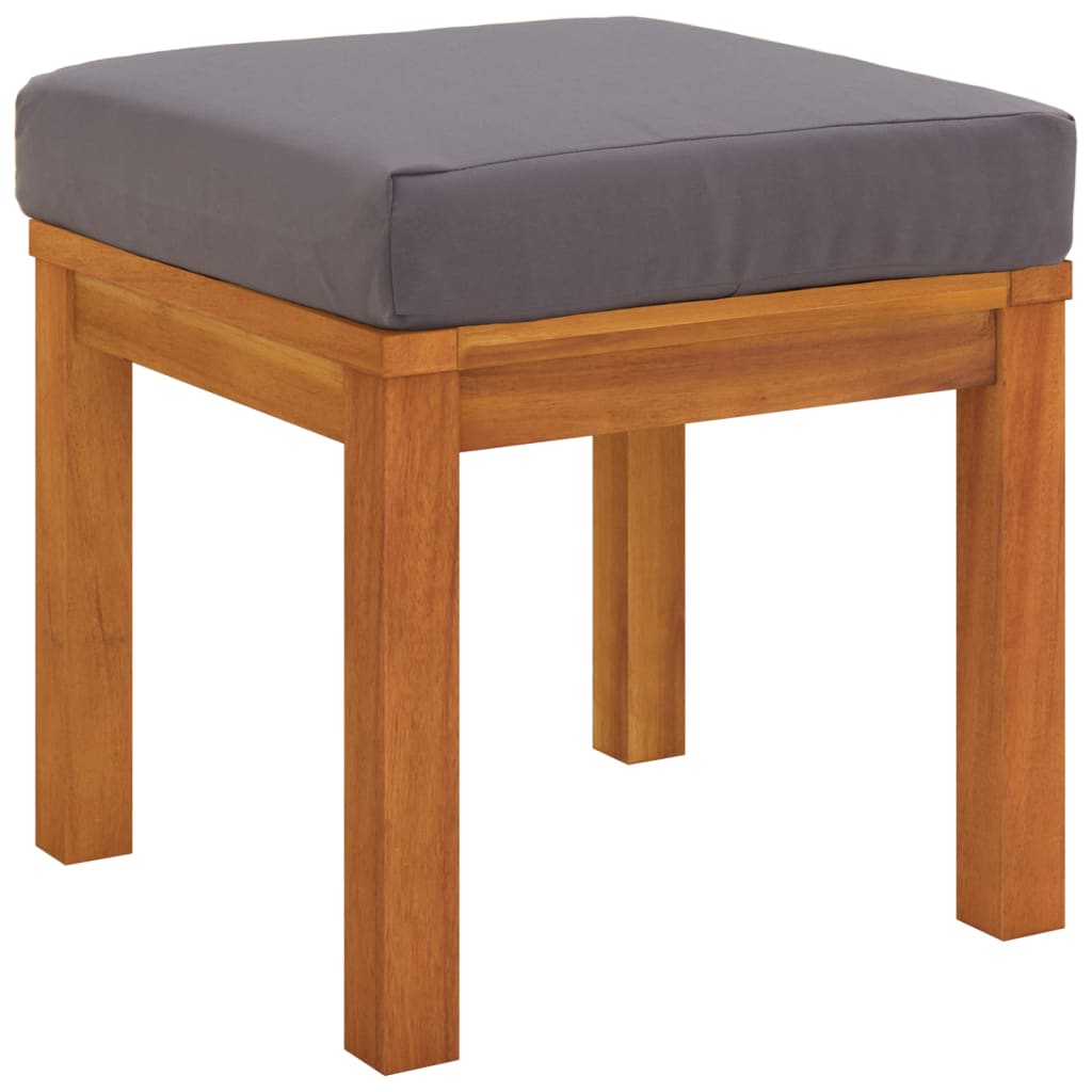 3 Piece Garden Dining Set with Cushions Solid Wood Acacia