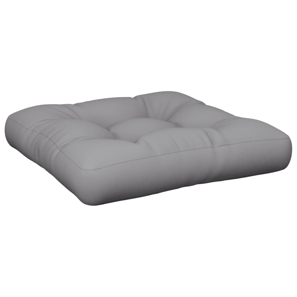 Pallet Cushion Grey 50x50x12 cm Fabric
