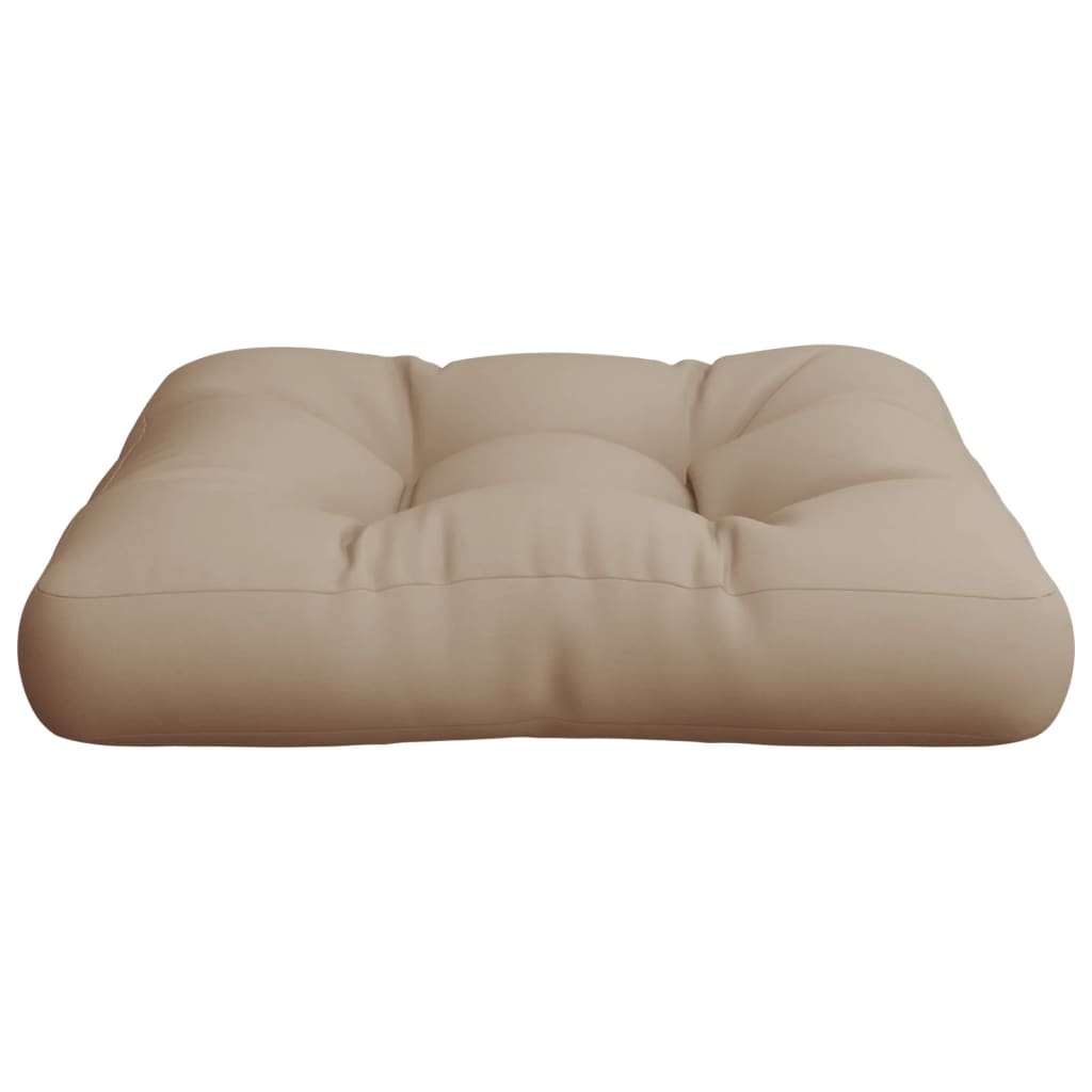 Pallet Cushion Taupe 60x60x12 cm Fabric
