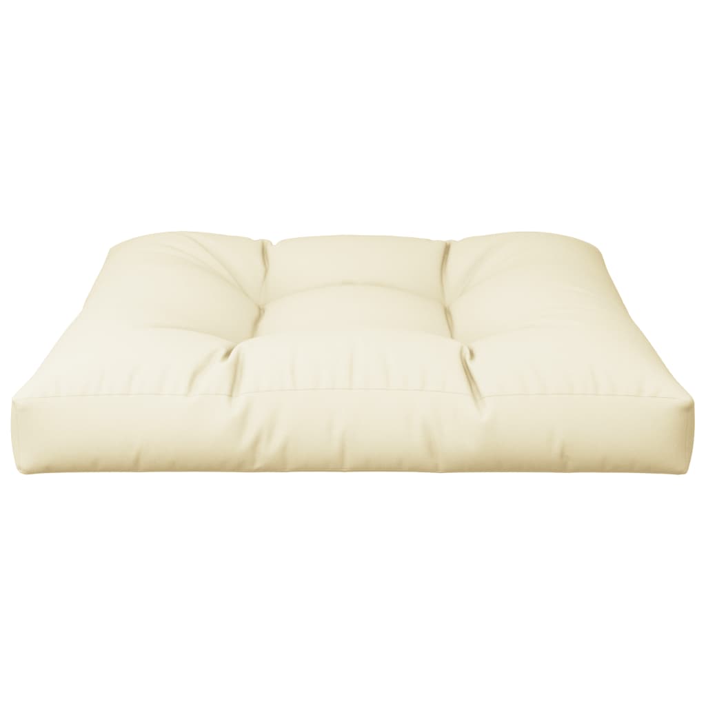 Pallet Cushion Cream 70x70x12 cm Fabric