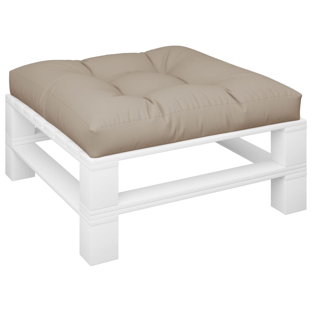 Pallet Cushion Taupe 80x80x12 cm Fabric
