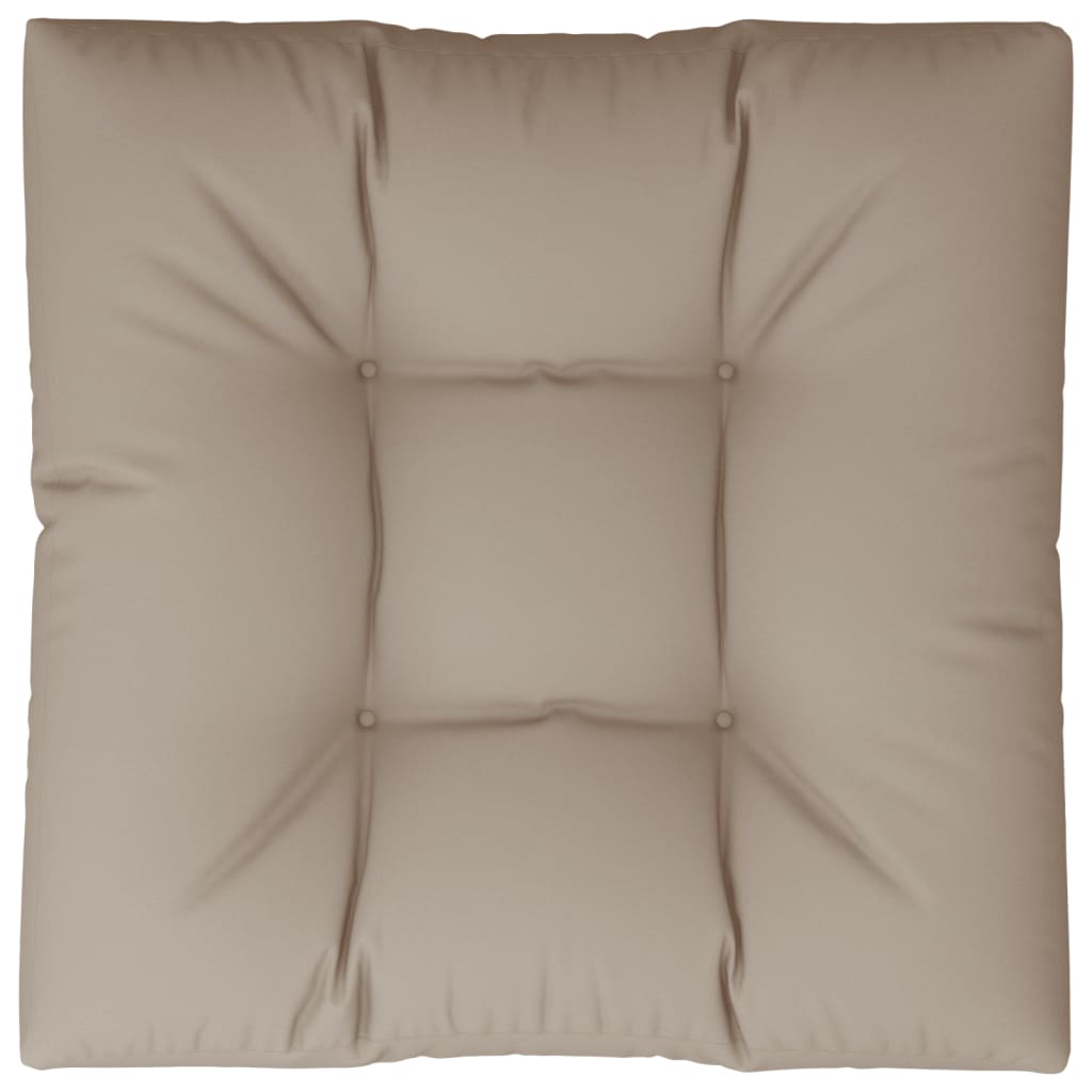 Pallet Cushion Taupe 80x80x12 cm Fabric