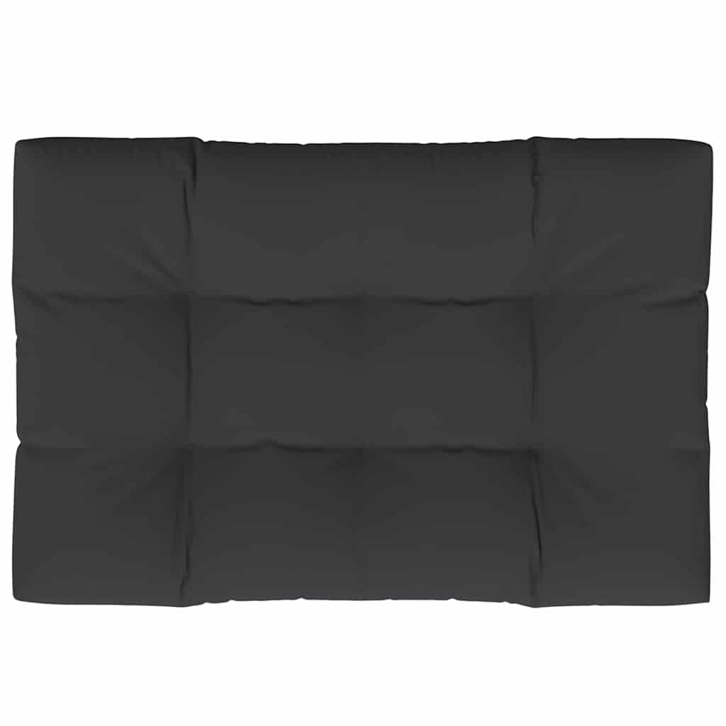 Pallet Cushion Black 120x80x12 cm Fabric